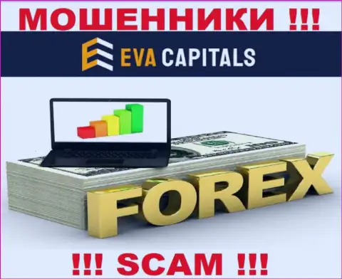 ФОРЕКС - это конкретно то, чем промышляют интернет мошенники Eva Capitals