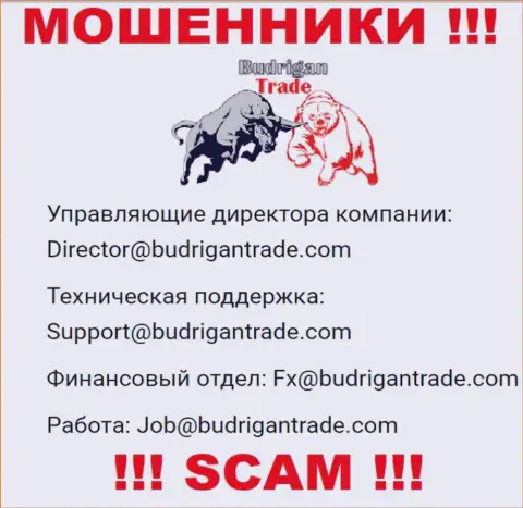 Не пишите сообщение на электронный адрес BudriganTrade - это интернет мошенники, которые воруют денежные вложения лохов