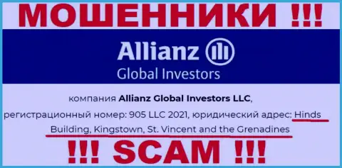 Оффшорное расположение AllianzGlobal Investors по адресу - Hinds Building, Kingstown, St. Vincent and the Grenadines позволило им свободно грабить