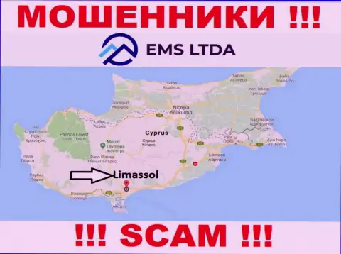 Аферисты ЕМС ЛТДА находятся на оффшорной территории - Limassol, Cyprus