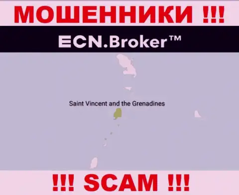 Базируясь в офшорной зоне, на территории St. Vincent and the Grenadines, ECN Broker беспрепятственно грабят лохов