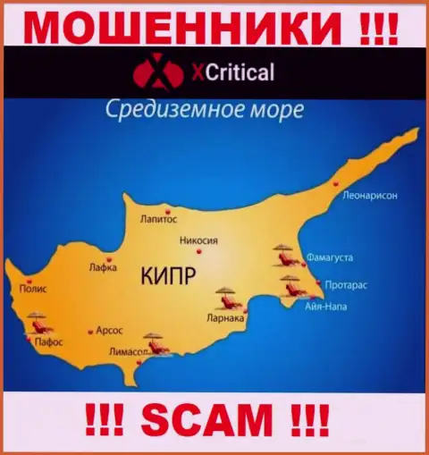 Cyprus - именно здесь, в офшорной зоне, зарегистрированы интернет-мошенники XCritical