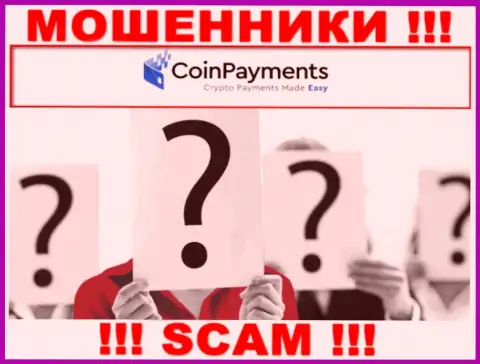 Организация Coinpayments Inc прячет свое руководство - ОБМАНЩИКИ !!!