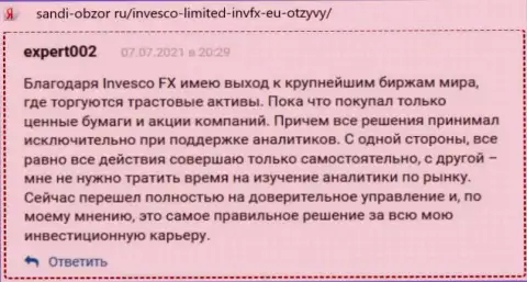 Отзывы валютных игроков INVFX Eu относительно условий указанной forex компании на сайте Sandi-Obzor Ru
