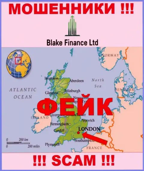 Настоящую информацию о юрисдикции Blake-Finance Com невозможно отыскать, на web-сервисе организации только фейковые сведения