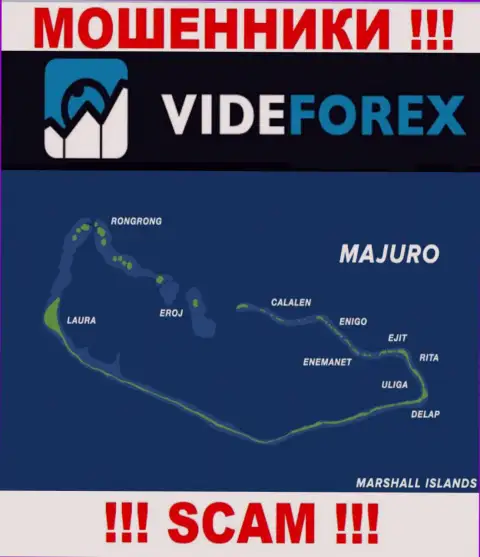 Организация ВайдФорекс Ком имеет регистрацию довольно-таки далеко от клиентов на территории Majuro, Marshall Islands