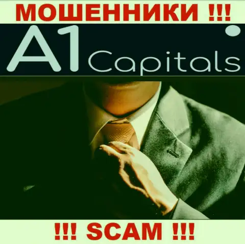 О лицах, которые управляют организацией A1 Capitals абсолютно ничего не известно