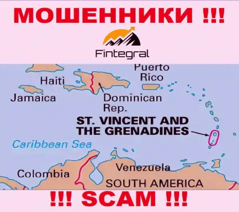 St. Vincent and the Grenadines - именно здесь зарегистрирована мошенническая компания Финтеграл
