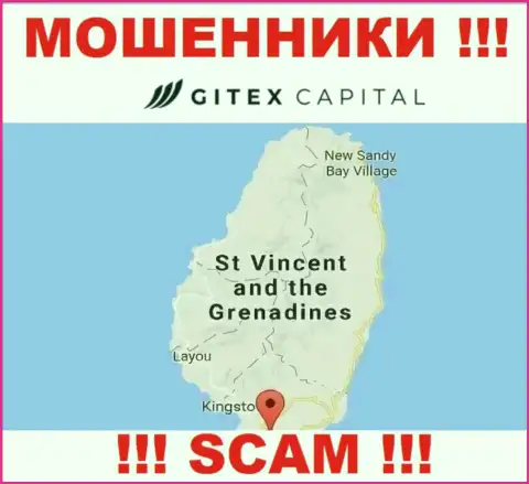 На своем ресурсе GitexCapital написали, что они имеют регистрацию на территории - St. Vincent and the Grenadines