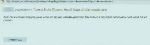 Рассуждение потерпевшего, деньги которого осели в кармане internet-кидал Токенс Ноут