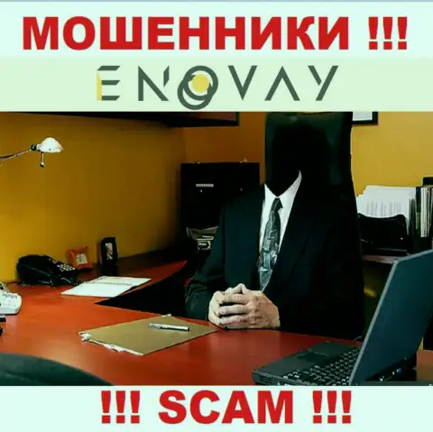 Об руководителях преступно действующей компании EnoVay инфы не найти