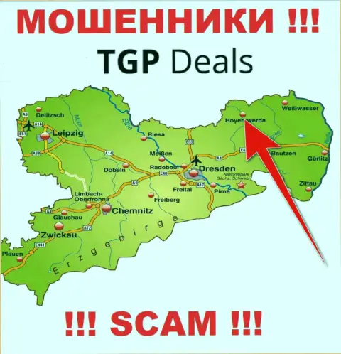 Офшорный адрес конторы TGPDeals фикция - мошенники !!!